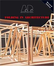 Cover of: Folding in Architecture (Architectural Design Profile)