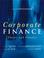 Cover of: Corporate finance