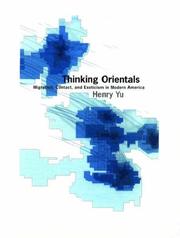 Cover of: Thinking Orientals by Henry Yu