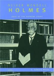 Cover of: Oliver Wendell Holmes: Sage of the Supreme Court (Oxford Portraits)