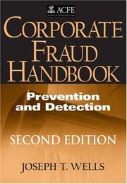 Cover of: Corporate Fraud Handbook by Joseph T. Wells