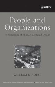 Cover of: People and Organizations: Explorations of Human-Centered Design (Wiley Series in Systems Engineering and Management)