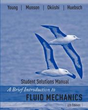 Cover of: A Brief Introduction to Fluid Mechanics, Student Solutions Manual