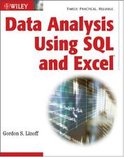Cover of: Data Analysis Using SQL and Excel by Gordon S. Linoff