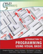 Cover of: Wiley Pathways Introduction to Programming using Visual Basic