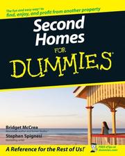 Cover of: Second Homes for Dummies (For Dummies (Business & Personal Finance)) by Bridget McCrea, Stephen J. Spignesi