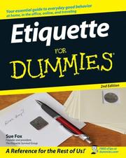 Cover of: Etiquette For Dummies