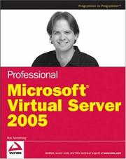 Cover of: Professional Microsoft Virtual Server 2005 (Programmer to Programmer)