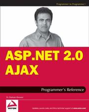Cover of: ASP.NET AJAX Programmer's Reference by Shahram Khosravi