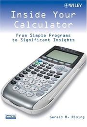 Cover of: Inside Your Calculator by Gerald R. Rising