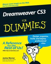 Cover of: Dreamweaver CS3 For Dummies by Janine C. Warner