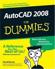 Cover of: AutoCAD 2008 For Dummies by David Byrnes