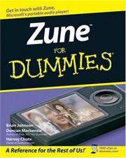 Cover of: Zune For Dummies