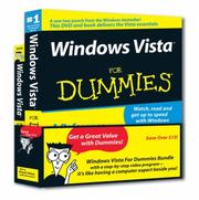 Cover of: Windows Vista For Dummies, Special DVD Bundle