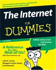 Cover of: The Internet For Dummies (Internet for Dummies) by John R. Levine, Margaret Levine Young, Carol Baroudi