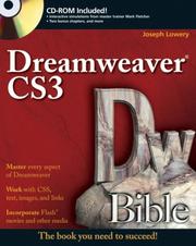 Cover of: Dreamweaver CS3 Bible
