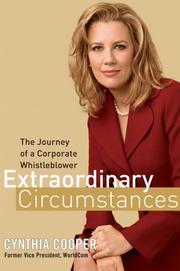 Cover of: Extraordinary Circumstances by Cynthia Cooper