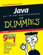 Cover of: Java All-In-One Desk Reference For Dummies (For Dummies (Computers)) by Doug Lowe, Barry Burd