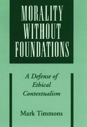 Cover of: Morality without Foundations by Mark Timmons