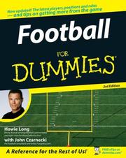 Cover of: Football For Dummies (For Dummies (Sports & Hobbies)) by Howie Long, John Czarnecki