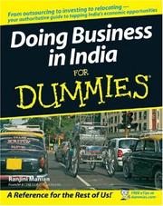 Cover of: Doing Business in India For Dummies