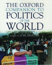 Cover of: The Oxford Companion to Politics of the World by Joel Krieger