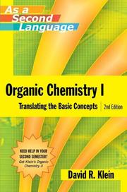 Cover of: Organic Chemistry as a Second Language
