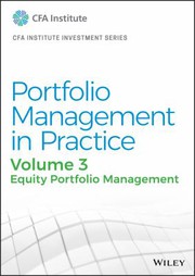 Cover of: Portfolio Management in Practice, Volume 3: Equity Portfolio Management