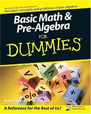 Cover of: Basic Math & Pre-Algebra For Dummies by Mark T. Zegarelli
