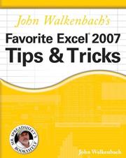 Cover of: John Walkenbach's Favorite Excel 2007 Tips & Tricks (Mr. Spreadsheet's Bookshelf) by John Walkenbach