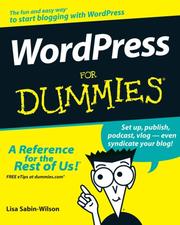 WordPress For Dummies by Lisa Sabin-Wilson