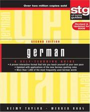 Cover of: German: A Self-Teaching Guide (Wiley Self-Teaching Guides)