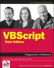 Cover of: VBScript Programmer's Reference by Adrian Kingsley-Hughes, Kathie Kingsley-Hughes, Daniel Read