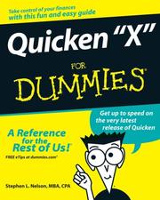 Quicken "X" For Dummies by Stephen L. Nelson, Stephen L. Nelson