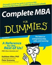 Cover of: Complete MBA For Dummies
