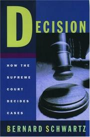 Cover of: Decision by Bernard Schwartz