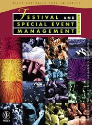 Cover of: Festival and Special Event Management (Wiley Australia Tourism) by Johnny Allen, William O'Toole, Ian McDonnell, Robert L. Harris