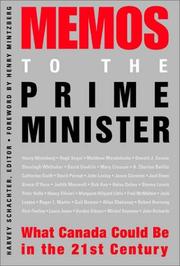 Cover of: Memos to the Prime Minister: What Canada Could Be in the 21st Century