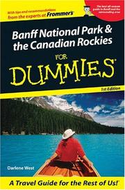 Cover of: Banff National Park and the Canadian Rockies for Dummies by Darlene West