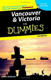 Cover of: Vancouver & Victoria For Dummies (For Dummies (Travel)) by Chris McBeath