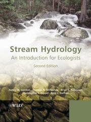 Cover of: Stream Hydrology by Nancy D. Gordon, Thomas A. McMahon, Brian L. Finlayson, Christopher J. Gippel, Rory J. Nathan