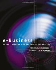 Cover of: E-business: organizational and technical foundations