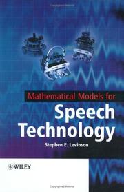 Cover of: Mathematical Models of Spoken Language