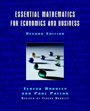 Cover of: Essential Mathematics for Economics and Business by 