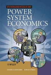Fundamentals of power system economics by Daniel Sadi Kirschen