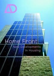 Cover of: Home Front: New Developments in Housing (Architectural Design)