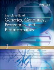 Cover of: Encyclopedia of genetics, genomics, proteomics, and bioinformatics: 8 volume set