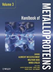 Cover of: Handbook of Metalloproteins Volume 3 by 