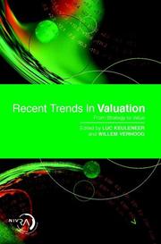 Cover of: Recent Trends in Valuation: From Strategy to Value