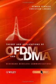 Theory and applications of OFDM and CDMA by Henrik Schulze, Christian Lueders